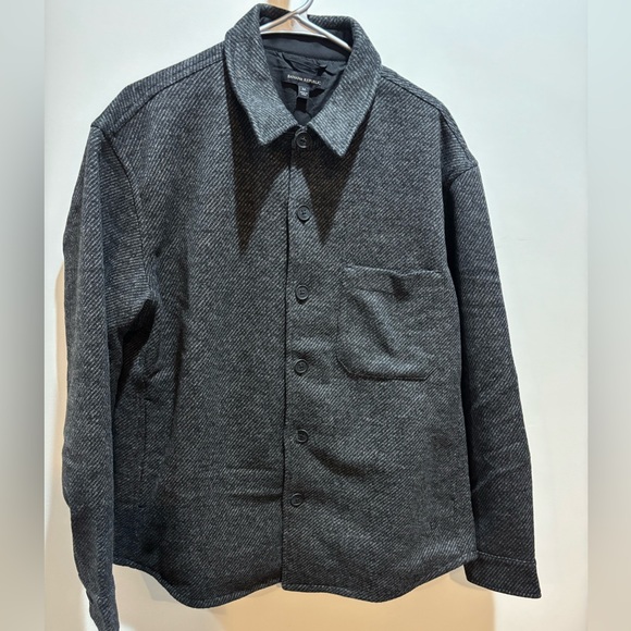Banana Republic Charcoal Shirt Jacket - Picture 3 of 14